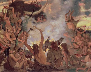 Een feest uit de steentijd, 1883